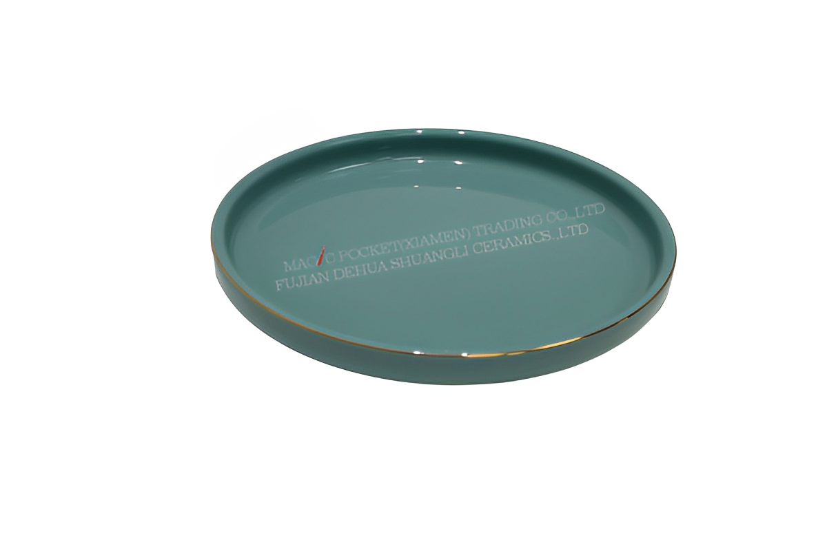 big blue plate