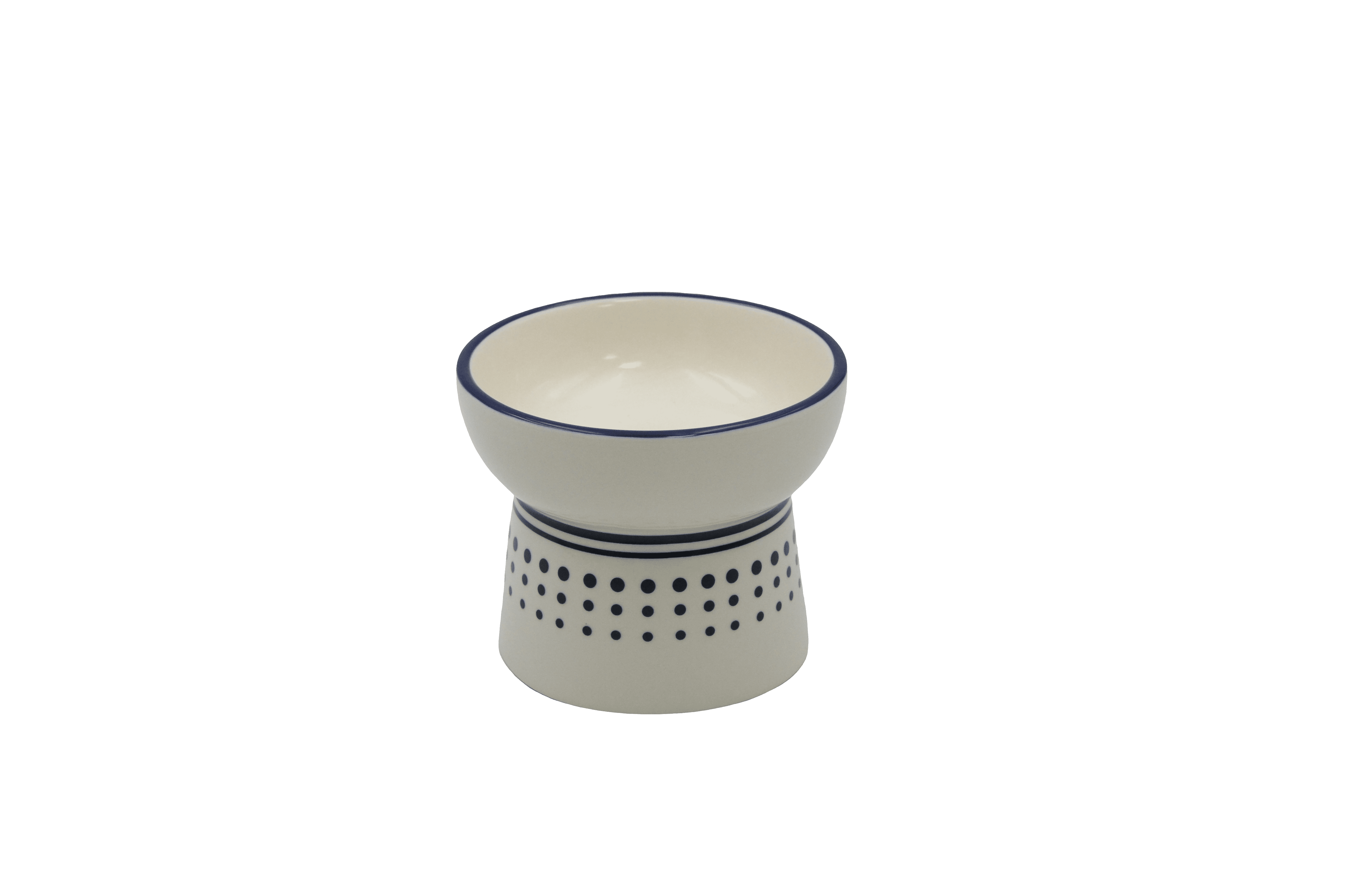 Silk screen classic series cat high feet bowl