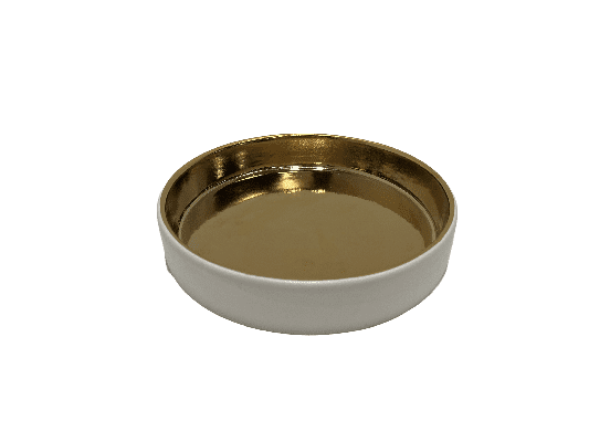 Golden plated dog bowl 2