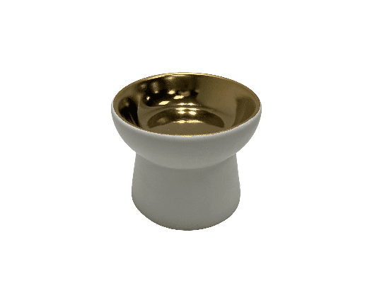 Golden plated Elevated dog bowl