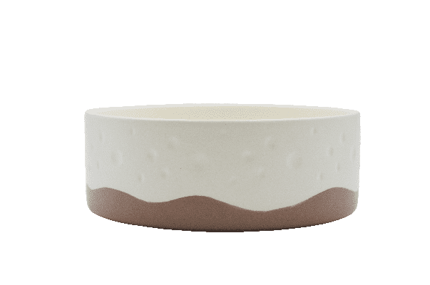 Mixed color sunken white cremic product